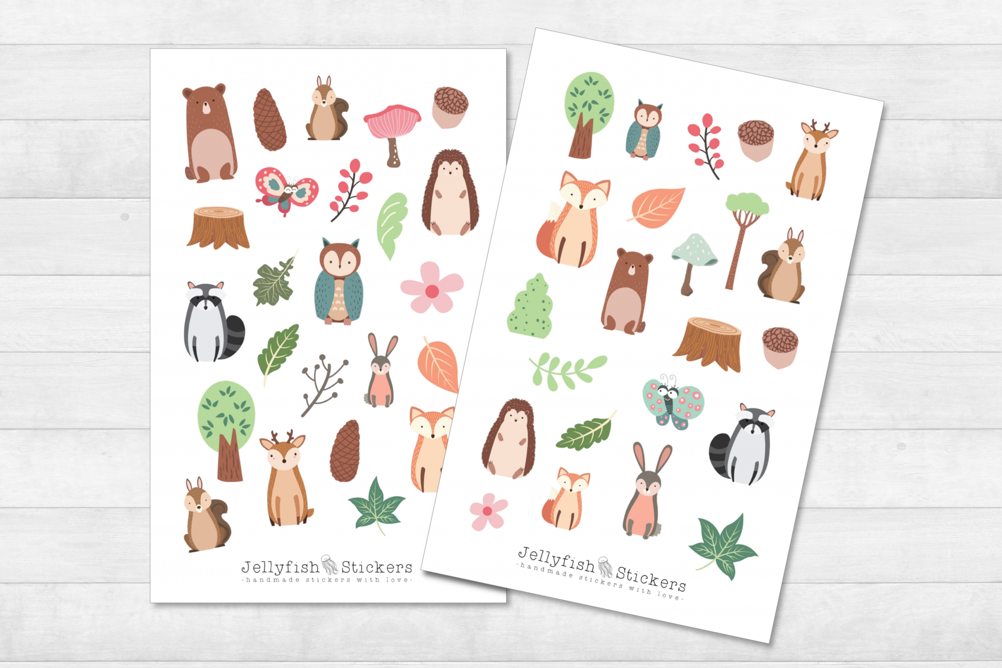 Forest Animals Sticker Set